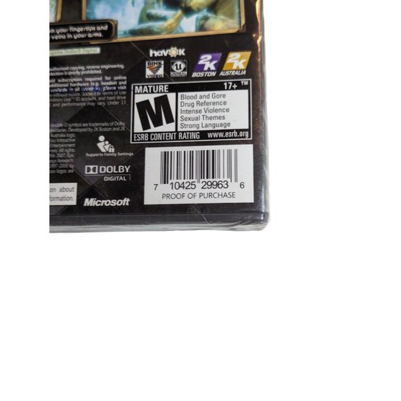 Bioshock Xbox 360 2000s Vid Game Platinum Hits Edition 2007 2K Games New Sealed - Picture 9 of 14